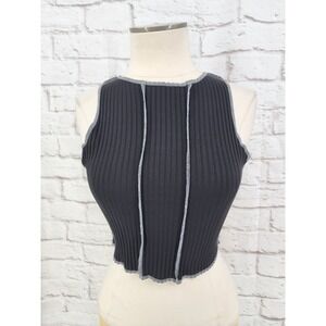 Tresser Y2K Crop Tank Top Grunge Indie Sleaze Whimsigoth Mall Goth Skater Large